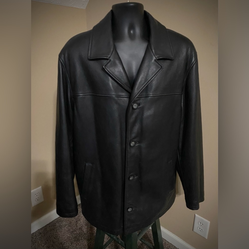 GUESS Mens Leather Jacket